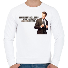 PRINTFASHION Így jártam anyátokkal - Férfi pulóver - Fehér