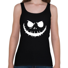PRINTFASHION Ijesztő Arc - Fehér - Női atléta - Fekete női trikó