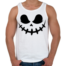 PRINTFASHION Ijesztő halloween fej - Férfi atléta - Fehér atléta, trikó