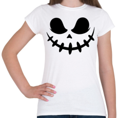 PRINTFASHION Ijesztő halloween fej - Női póló - Fehér