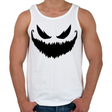 PRINTFASHION Ijesztő halloween tökfej 2 - Férfi atléta - Fehér atléta, trikó