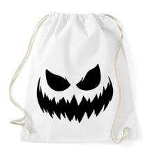 PRINTFASHION Ijesztő halloween tökfej 3 - Sportzsák, Tornazsák - Fehér tornazsák
