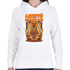 PRINTFASHION Ijesztő kedvem van - Női kapucnis pulóver - Fehér női pulóver, kardigán