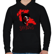 PRINTFASHION ijesztő zombi - Férfi kapucnis pulóver - Fekete