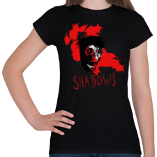 PRINTFASHION ijesztő zombi - Női póló - Fekete női póló