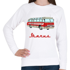 PRINTFASHION ikarus 55 - Női pulóver - Fehér női pulóver, kardigán