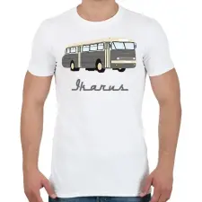PRINTFASHION ikarus 66 - Férfi póló - Fehér férfi póló