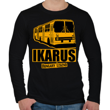 PRINTFASHION Ikarus  - Férfi hosszú ujjú póló - Fekete férfi póló