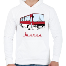 PRINTFASHION Ikarus - Férfi kapucnis pulóver - Fehér