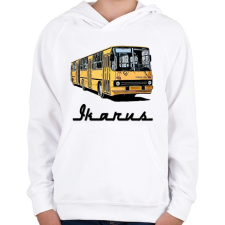 PRINTFASHION Ikarus  - Gyerek kapucnis pulóver - Fehér gyerek pulóver, kardigán