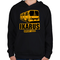 PRINTFASHION Ikarus  - Gyerek kapucnis pulóver - Fekete