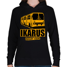 PRINTFASHION Ikarus  - Női kapucnis pulóver - Fekete