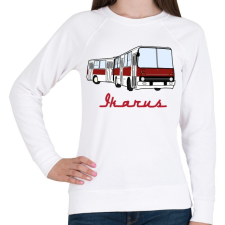 PRINTFASHION ikarus - Női pulóver - Fehér női pulóver, kardigán