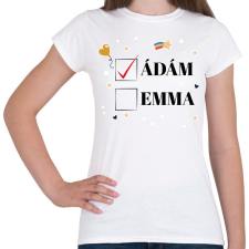 PRINTFASHION Iker baba - Névvel - Női póló - Fehér női póló