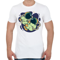 PRINTFASHION Iker űrhajósok - Férfi póló - Fehér