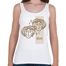 PRINTFASHION Ikrek horoszkóp - Női atléta - Fehér női trikó