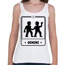 PRINTFASHION ikrek - Női atléta - Fehér női trikó