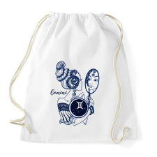 PRINTFASHION ikrek - Sportzsák, Tornazsák - Fehér tornazsák