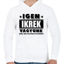PRINTFASHION Ikrek vagyunk (fekete) - Férfi kapucnis pulóver - Fehér férfi pulóver, kardigán