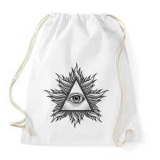PRINTFASHION Illuminati - Sportzsák, Tornazsák - Fehér tornazsák