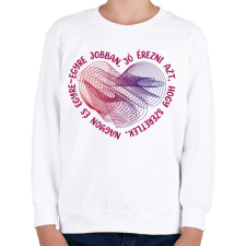 PRINTFASHION Illyés Gyula - Jó érezni - Gyerek pulóver - Fehér gyerek pulóver, kardigán