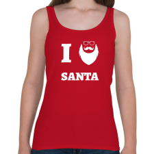 PRINTFASHION ilovesanta - Női atléta - Cseresznyepiros női trikó