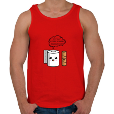 PRINTFASHION Ilyen testem lesz - Férfi atléta - Piros atléta, trikó