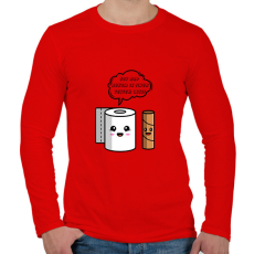 PRINTFASHION Ilyen testem lesz - Férfi hosszú ujjú póló - Piros