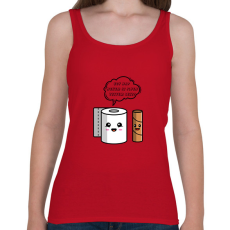 PRINTFASHION Ilyen testem lesz - Női atléta - Cseresznyepiros