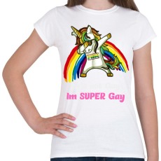 PRINTFASHION im'a not gay - Női póló - Fehér