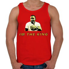 PRINTFASHION IM THE KING - Férfi atléta - Piros