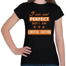 PRINTFASHION IMA NOT PERFECT - Női póló - Fekete női póló