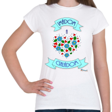 PRINTFASHION Imádom a családom - Női póló - Fehér női póló