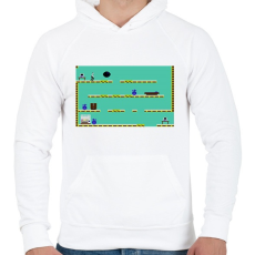 PRINTFASHION Impossible Mission - Férfi kapucnis pulóver - Fehér