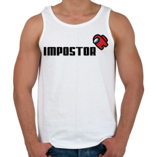 PRINTFASHION Impostor - Among us - Férfi atléta - Fehér
