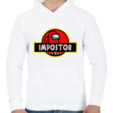 PRINTFASHION Impostor - Among us - Férfi kapucnis pulóver - Fehér férfi pulóver, kardigán