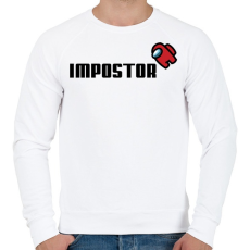 PRINTFASHION Impostor - Among us - Férfi pulóver - Fehér