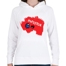 PRINTFASHION Impostor - Among us - Női kapucnis pulóver - Fehér