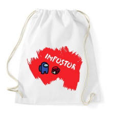 PRINTFASHION Impostor - Among us - Sportzsák, Tornazsák - Fehér tornazsák