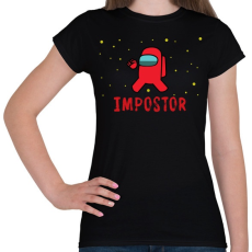 PRINTFASHION IMPOSTOR - Női póló - Fekete