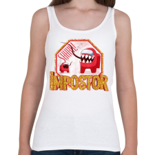 PRINTFASHION Impostor - Shhhhh! - Női atléta - Fehér női trikó