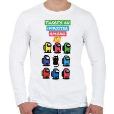 PRINTFASHION Impostor - there is an impostor - Férfi hosszú ujjú póló - Fehér férfi póló