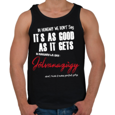 PRINTFASHION In Hungary we don't say - Férfi atléta - Fekete