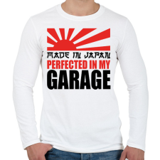 PRINTFASHION In my garage - Drift car - Férfi hosszú ujjú póló - Fehér férfi póló