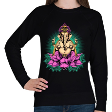 PRINTFASHION Indiai istenség - Női pulóver - Fekete
