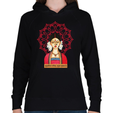 PRINTFASHION Indiai közmondás - Női kapucnis pulóver - Fekete női pulóver, kardigán