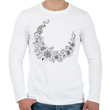 PRINTFASHION Indiai nyakék2 - Férfi hosszú ujjú póló - Fehér férfi póló