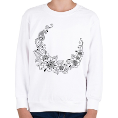 PRINTFASHION Indiai nyakék2 - Gyerek pulóver - Fehér