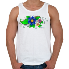 PRINTFASHION Indiai virág - Férfi atléta - Fehér