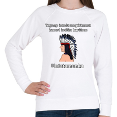 PRINTFASHION Indián barát - Női pulóver - Fehér